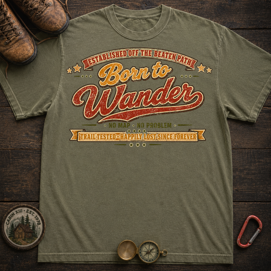 Born to Wander Hiking Tee