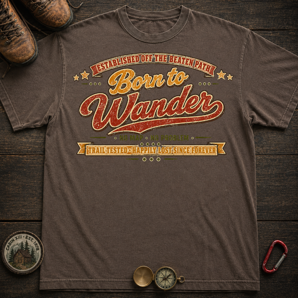 Born to Wander Hiking Tee