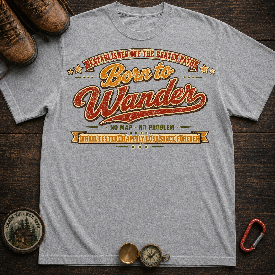 Born to Wander Hiking Tee