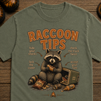 Raccoon Tips T-Shirt — Outdoor Humor T-Shirt