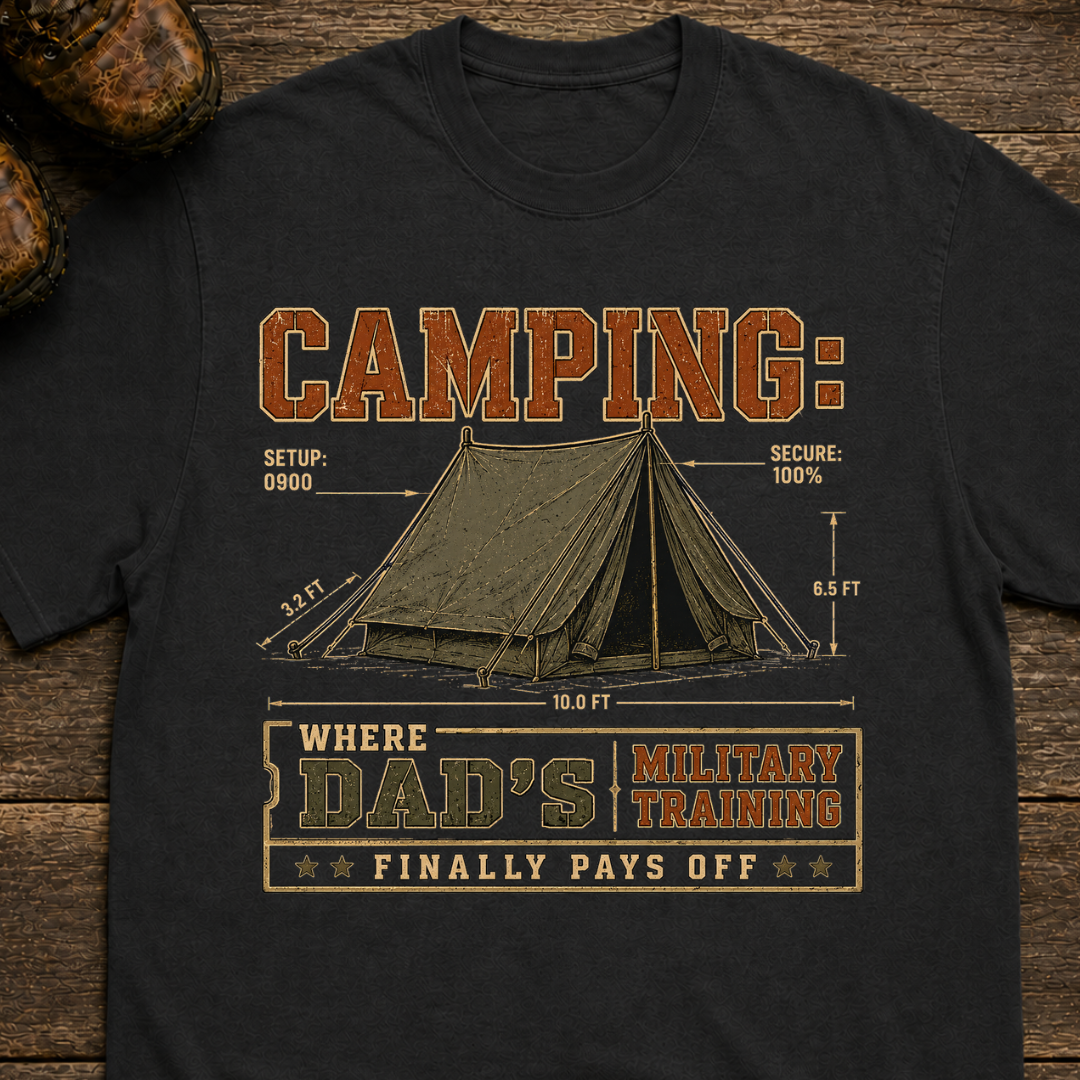 Camp Dad - Military Training T-shirt