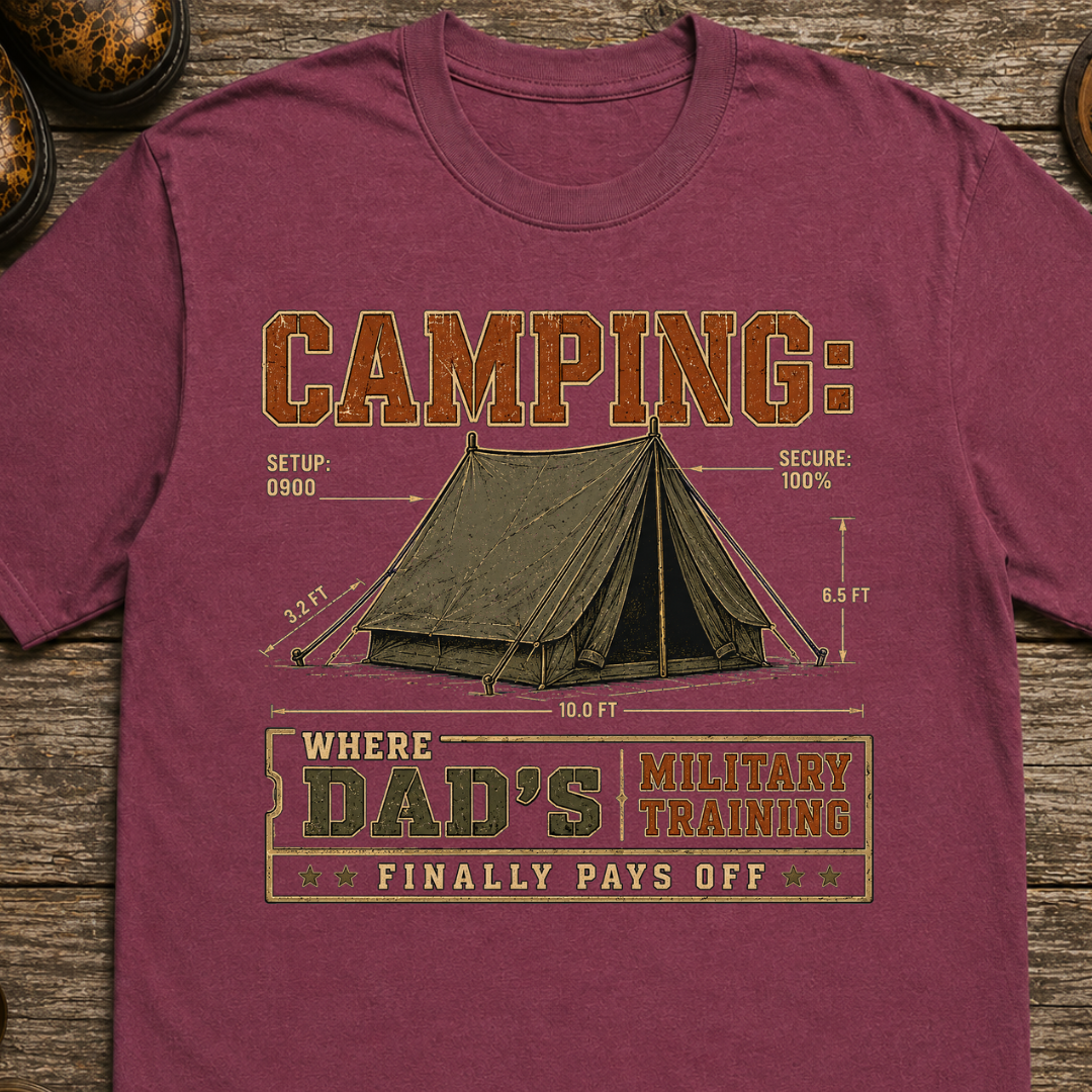 Camp Dad - Military Training T-shirt