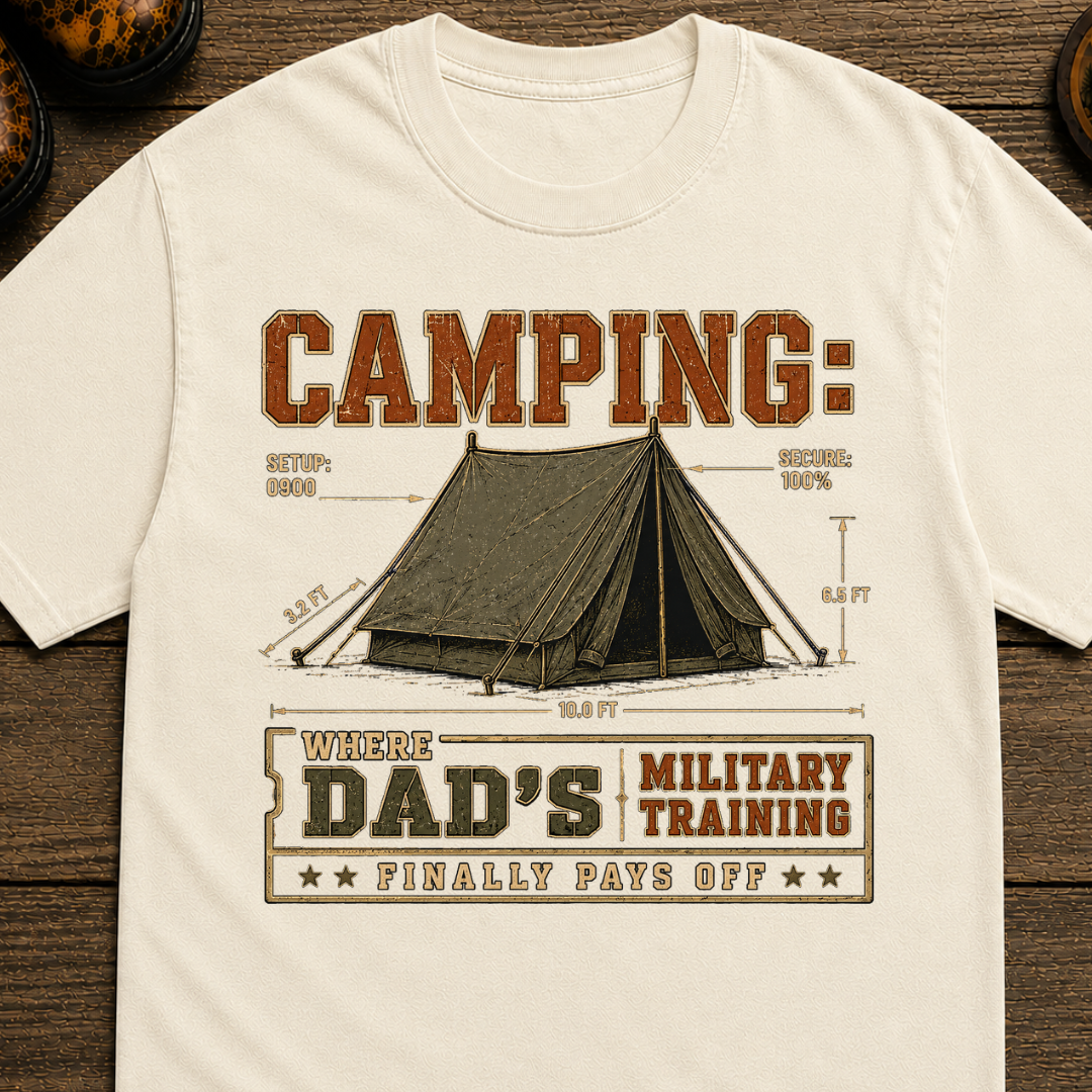 Camp Dad - Military Training T-shirt