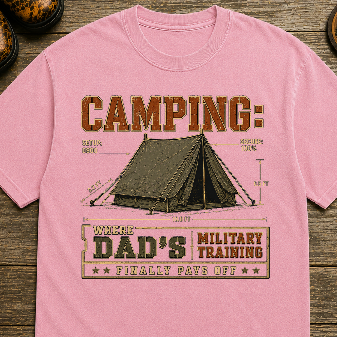 Camp Dad - Military Training T-shirt