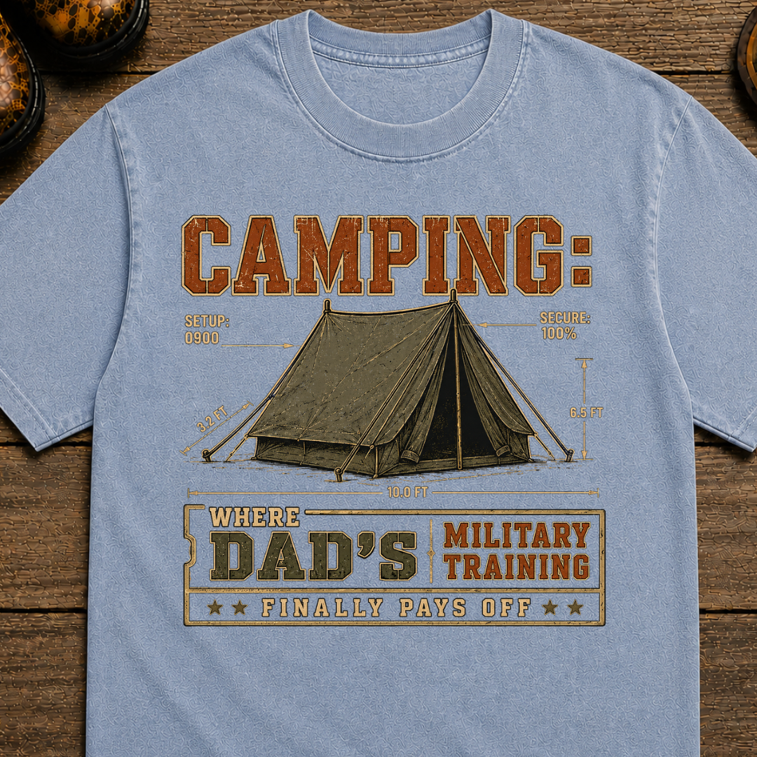 Camp Dad - Military Training T-shirt