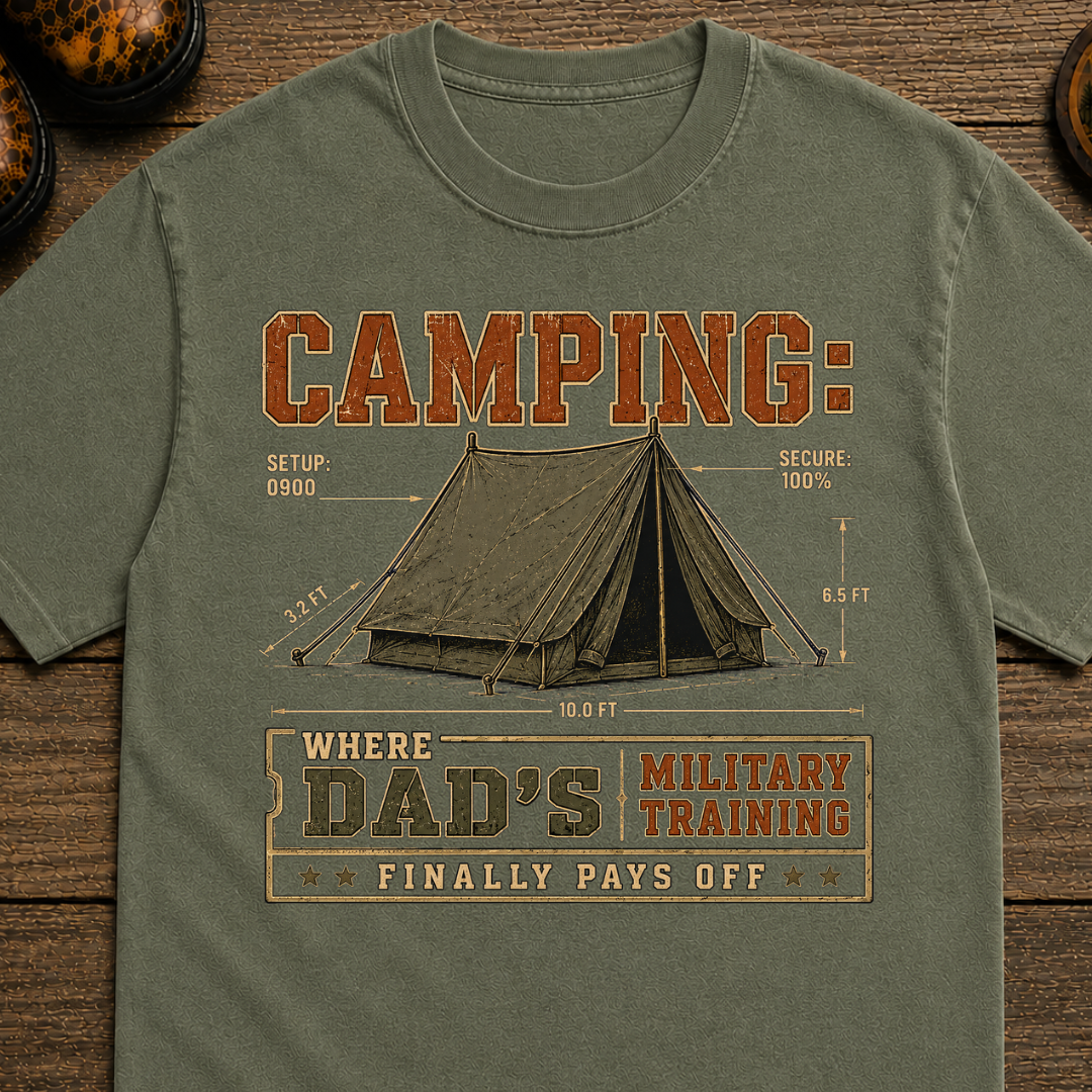Camp Dad - Military Training T-shirt