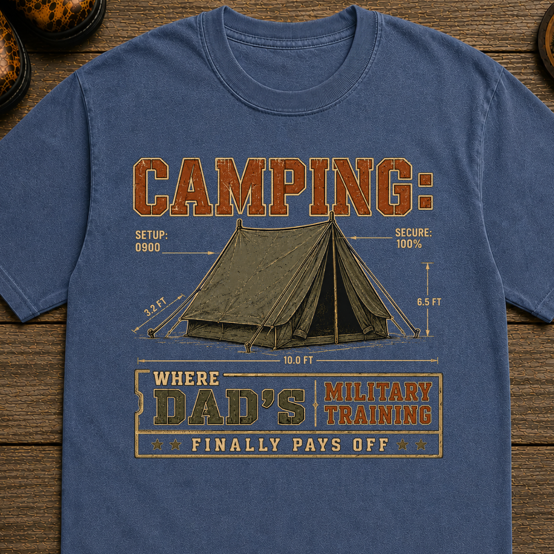 Camp Dad - Military Training T-shirt