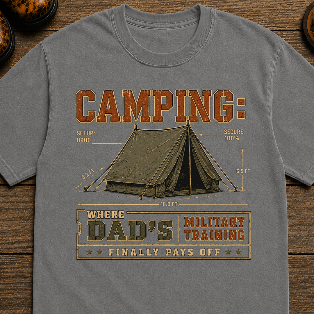 Camp Dad - Military Training T-shirt