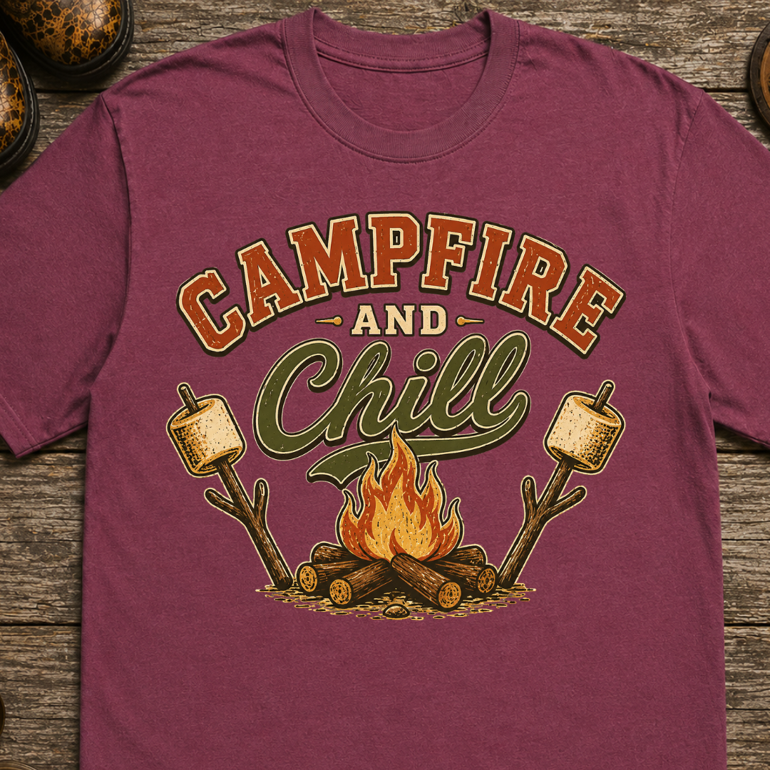 Campfire and Chill Camping T-Shirt