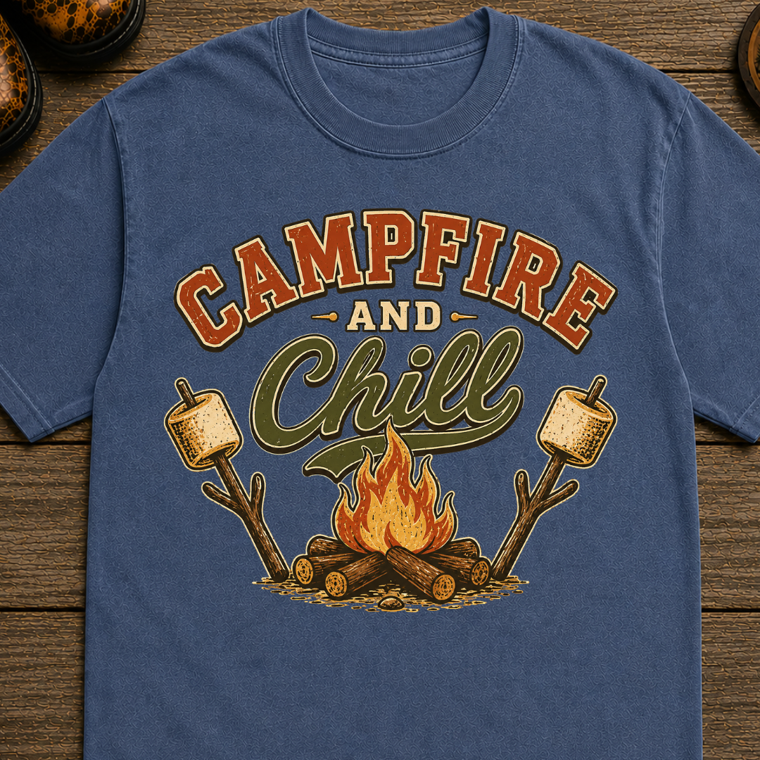 Campfire and Chill Camping T-Shirt