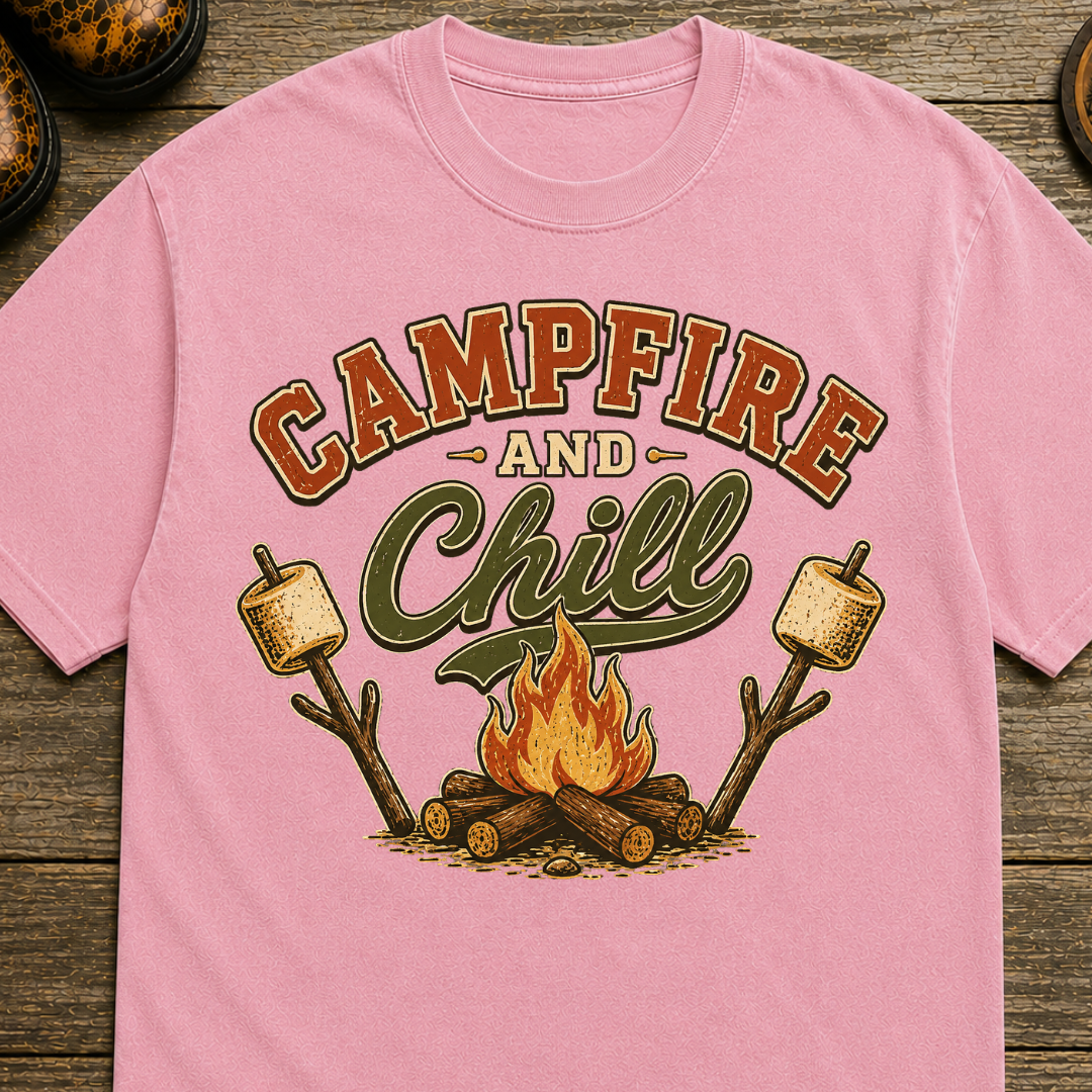 Campfire and Chill Camping T-Shirt