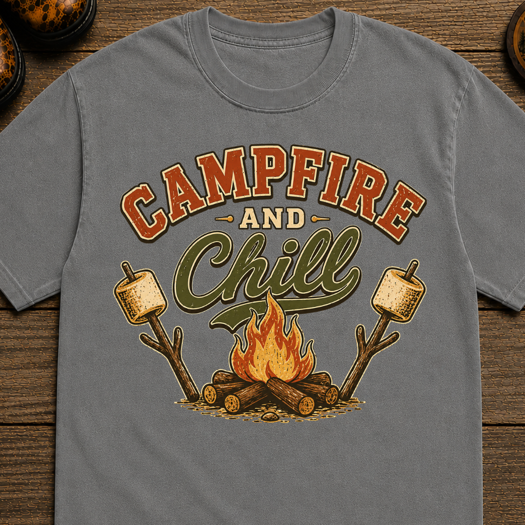 Campfire and Chill Camping T-Shirt