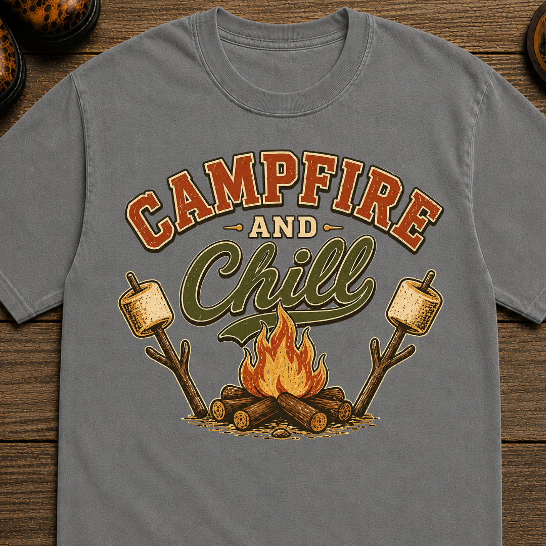 Campfire and Chill Camping T-Shirt