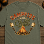 Campfire and Chill Camping T-Shirt