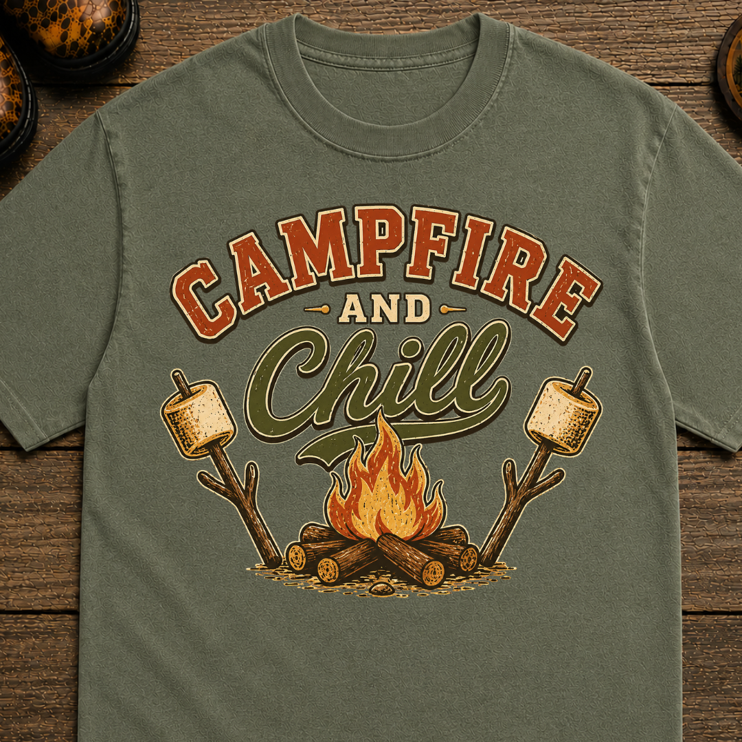 Campfire and Chill Camping T-Shirt