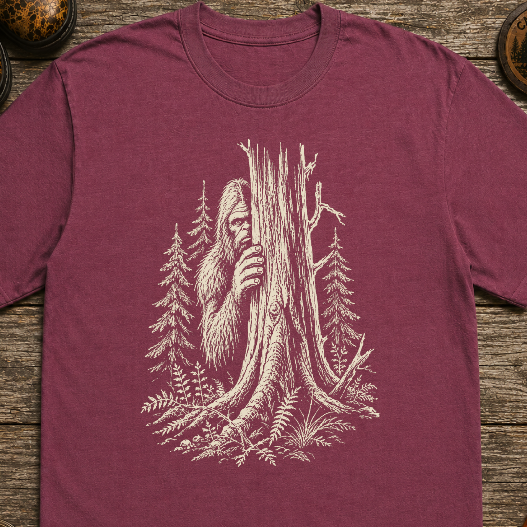 Hiding Sasquatch Sketch T-Shirt