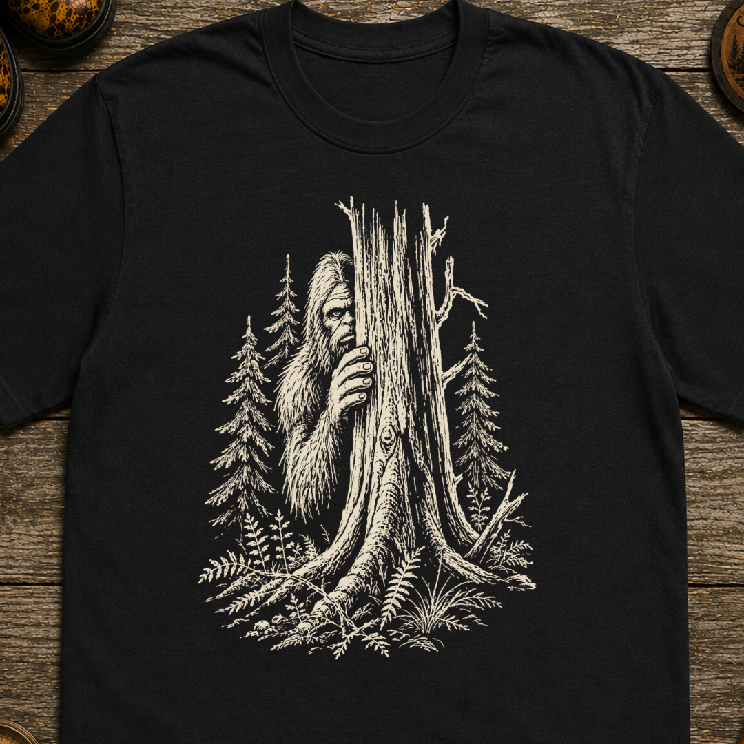 Hiding Sasquatch Sketch T-Shirt