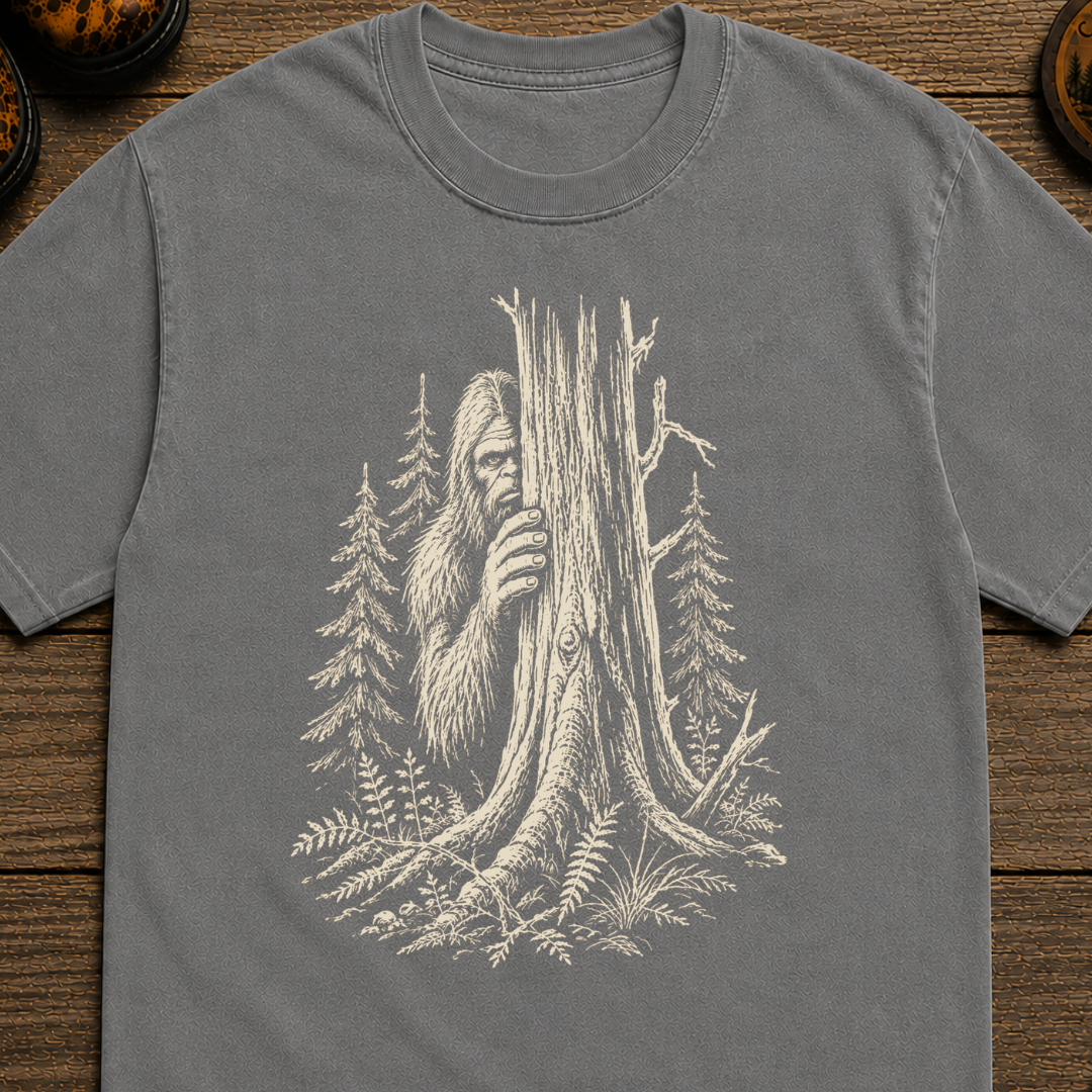 Hiding Sasquatch Sketch T-Shirt