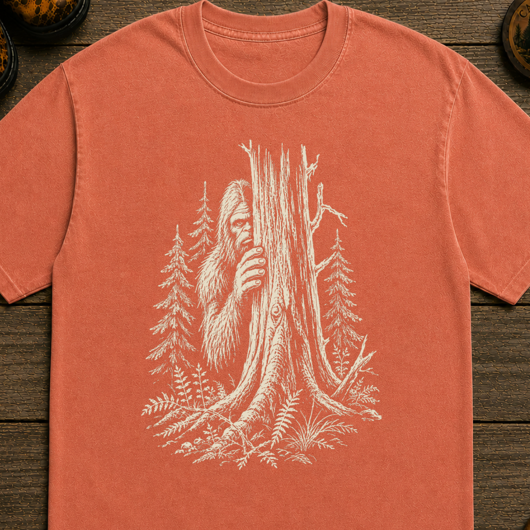 Hiding Sasquatch Sketch T-Shirt