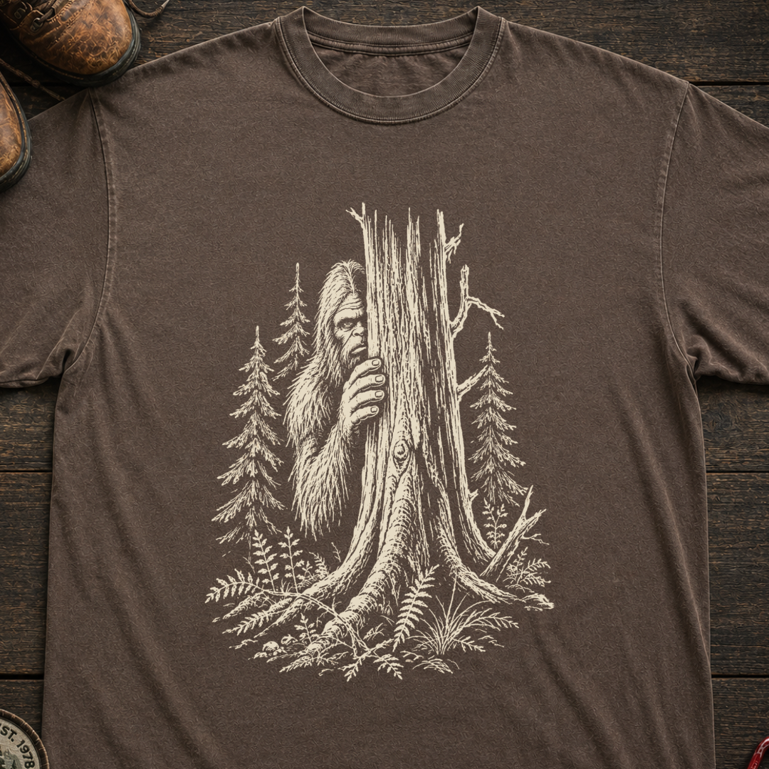 Hiding Sasquatch Sketch T-Shirt
