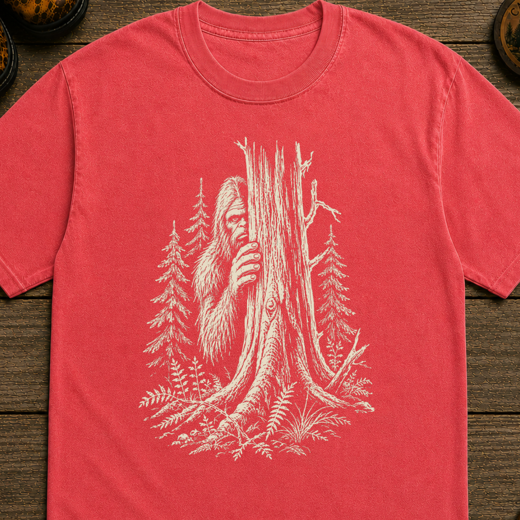 Hiding Sasquatch Sketch T-Shirt