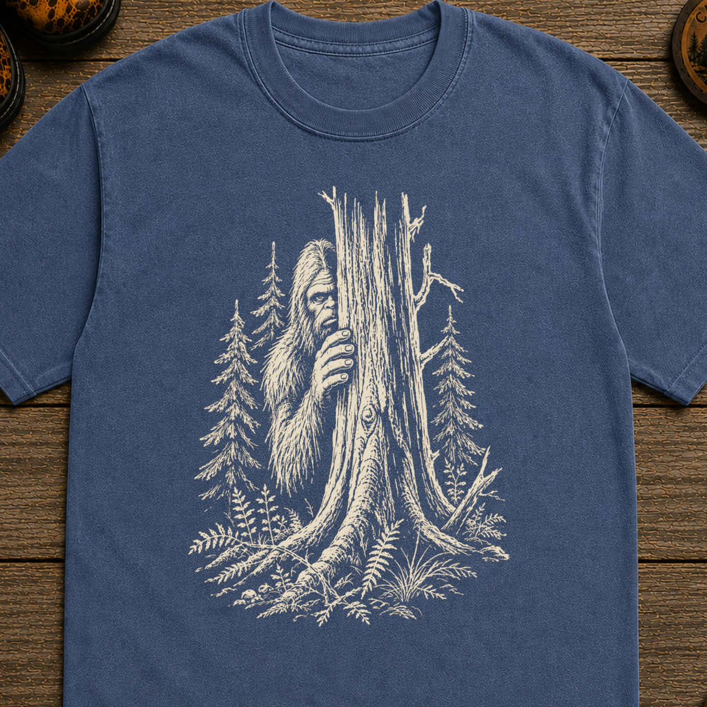 Hiding Sasquatch Sketch T-Shirt