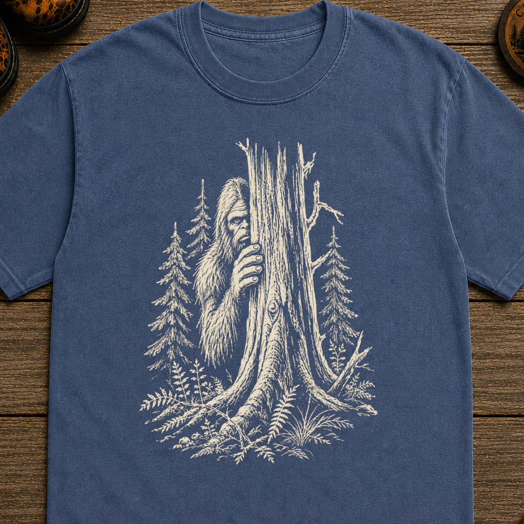 Hiding Sasquatch Sketch T-Shirt