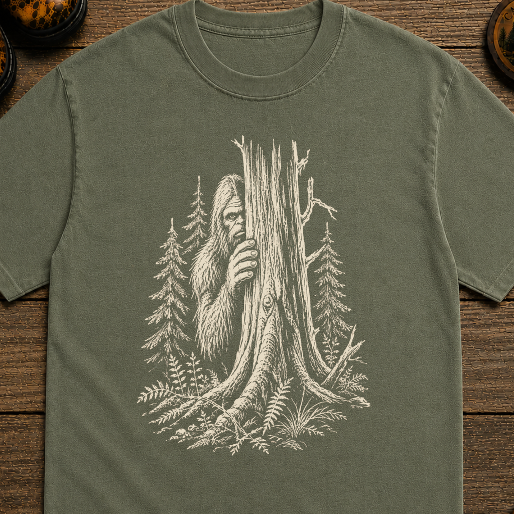 Hiding Sasquatch Sketch T-Shirt