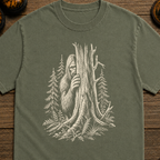 Hiding Sasquatch Sketch T-Shirt