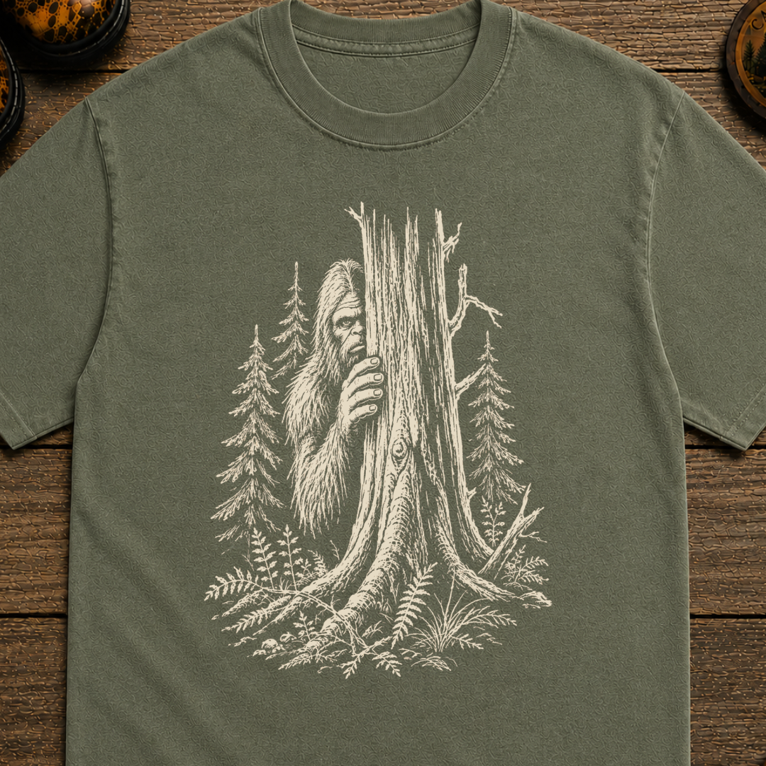 Hiding Sasquatch Sketch T-Shirt