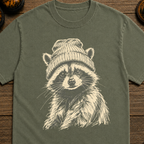 Raccoon with Beanie T-Shirt
