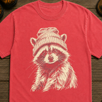 Raccoon with Beanie T-Shirt
