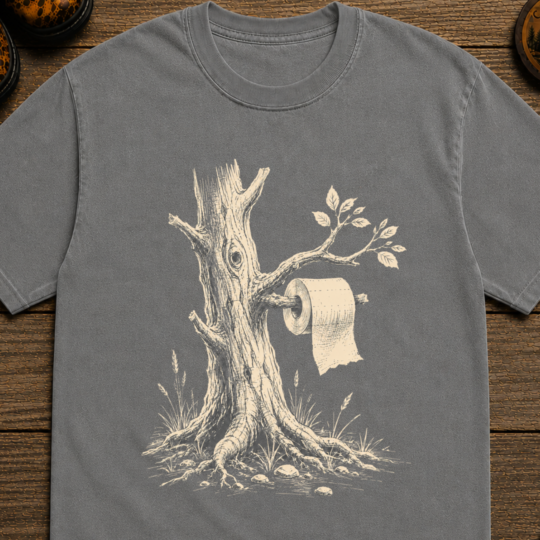 Toilet Paper Tree Sketch T-Shirt