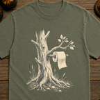 Toilet Paper Tree Sketch T-Shirt