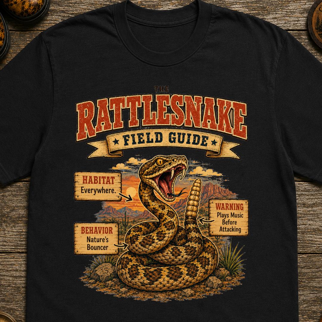 Rattlesnake Field Guide T-Shirt