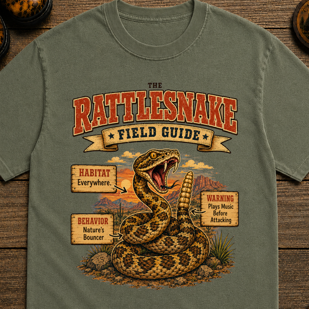 Rattlesnake Field Guide T-Shirt