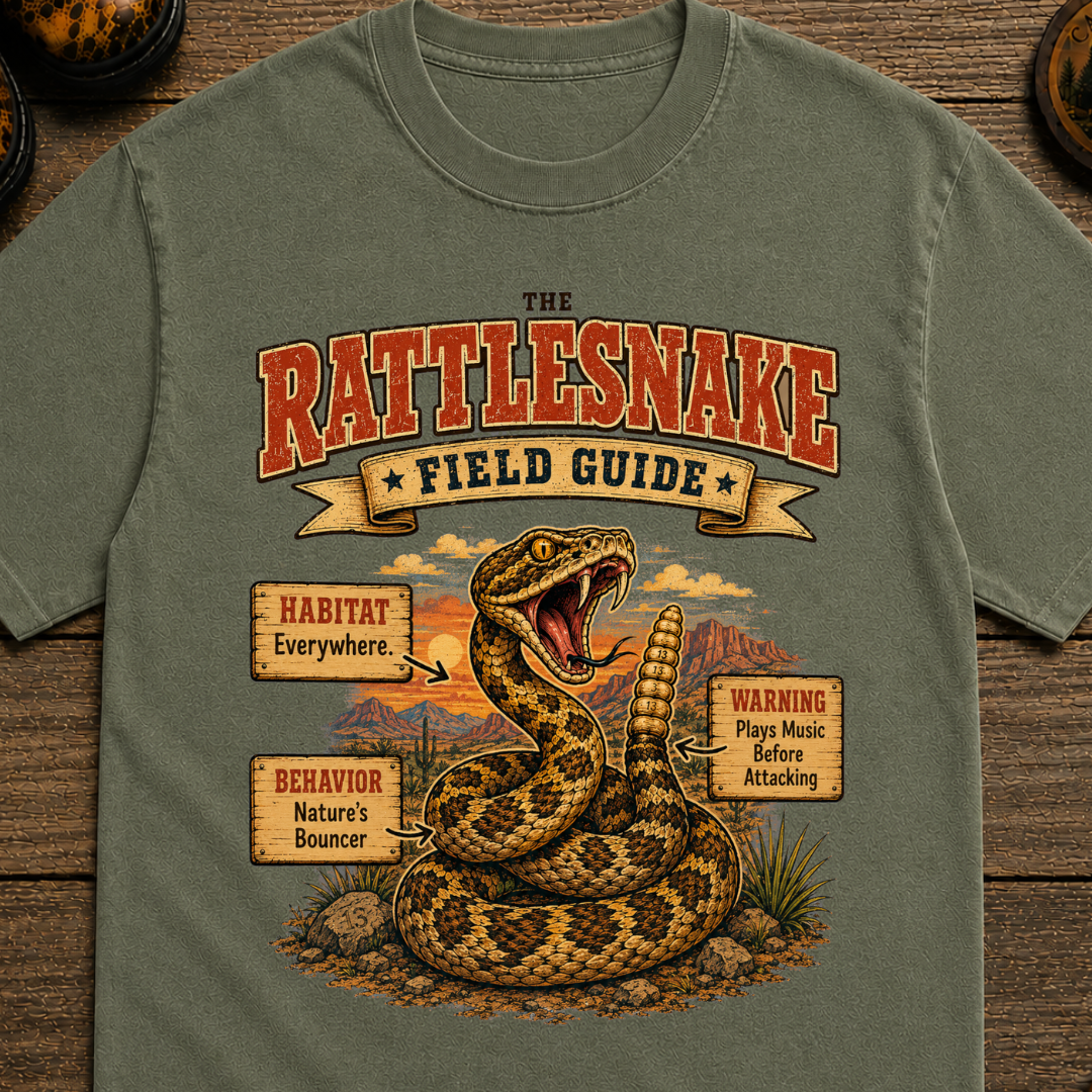Rattlesnake Field Guide T-Shirt