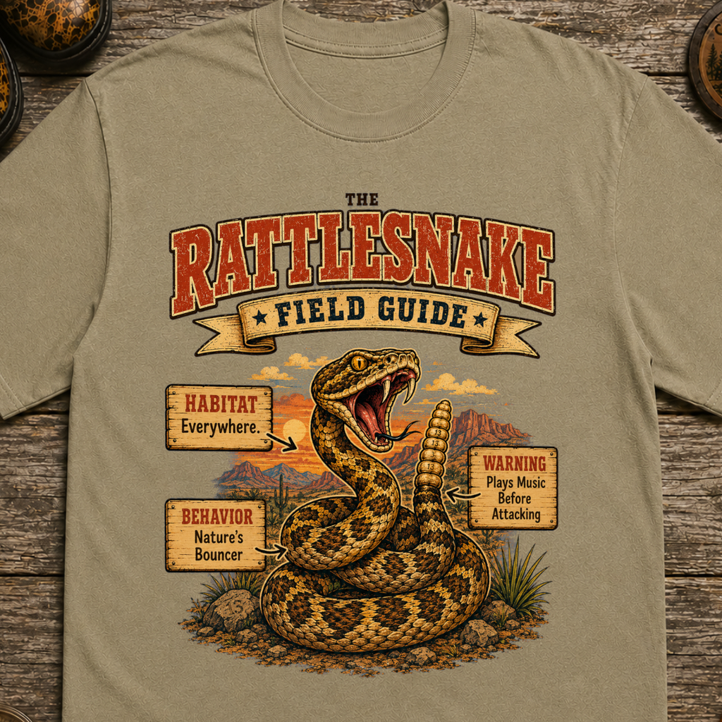 Rattlesnake Field Guide T-Shirt