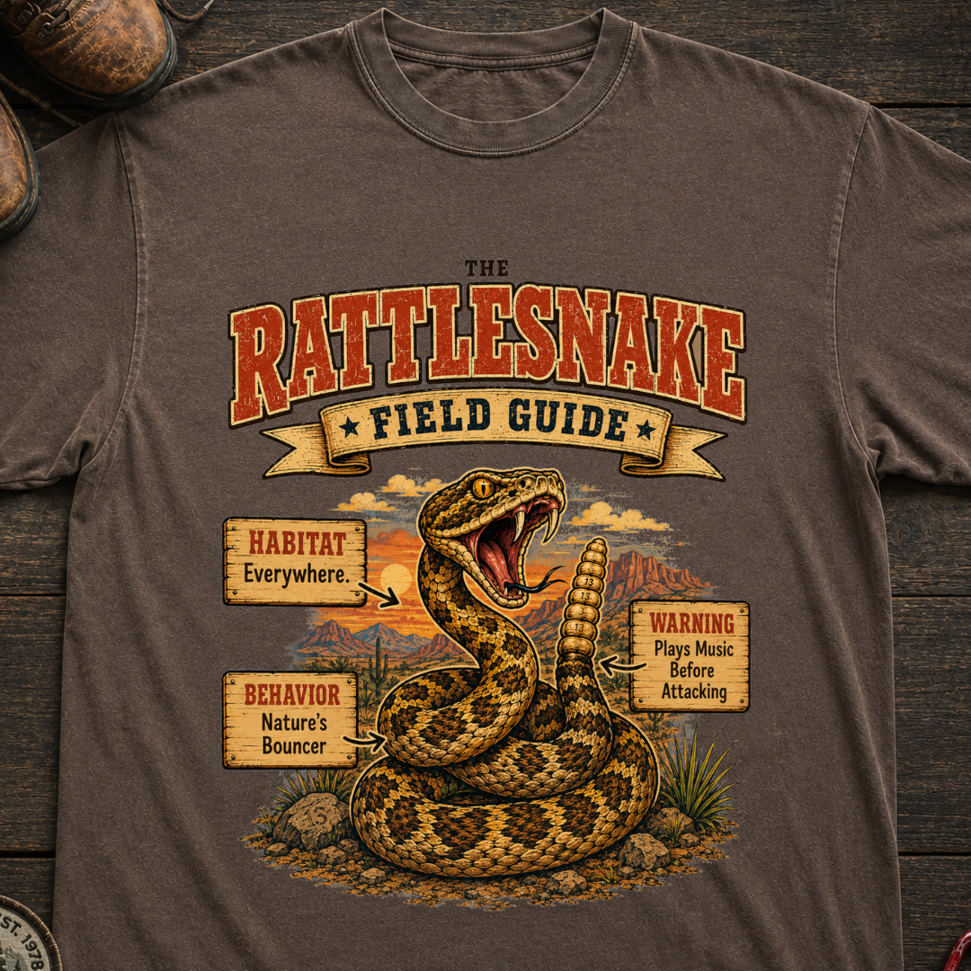 Rattlesnake Field Guide T-Shirt