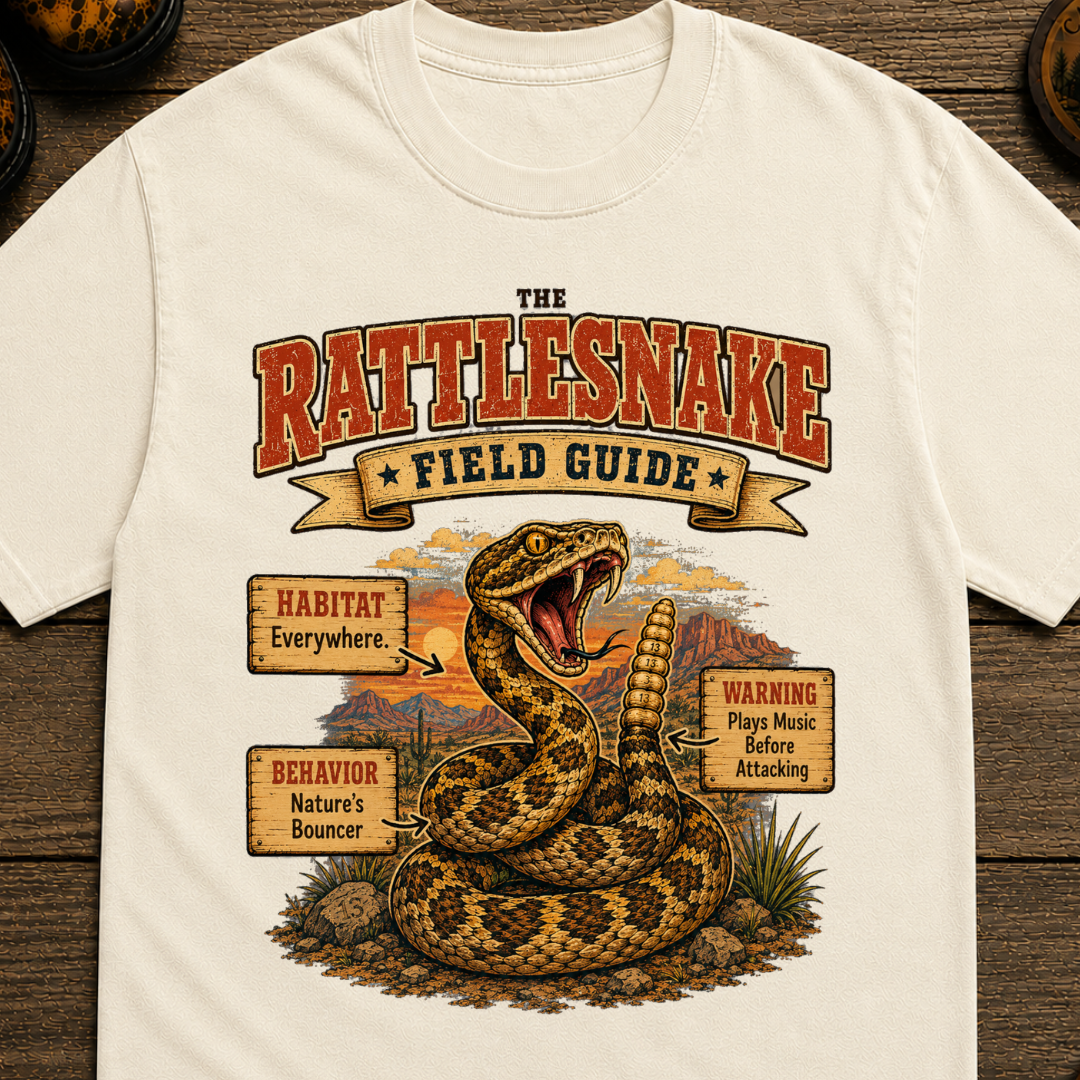 Rattlesnake Field Guide T-Shirt