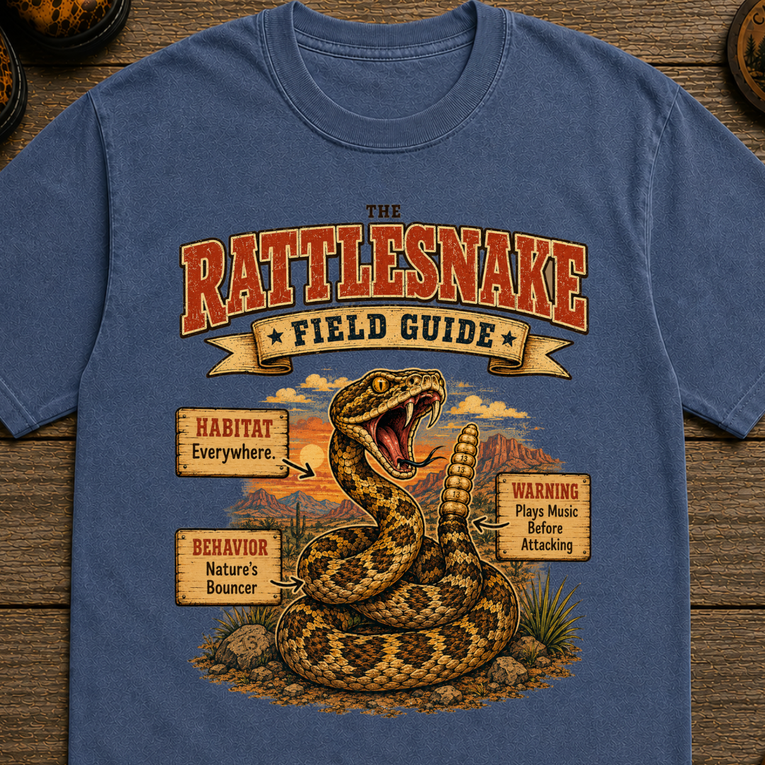 Rattlesnake Field Guide T-Shirt