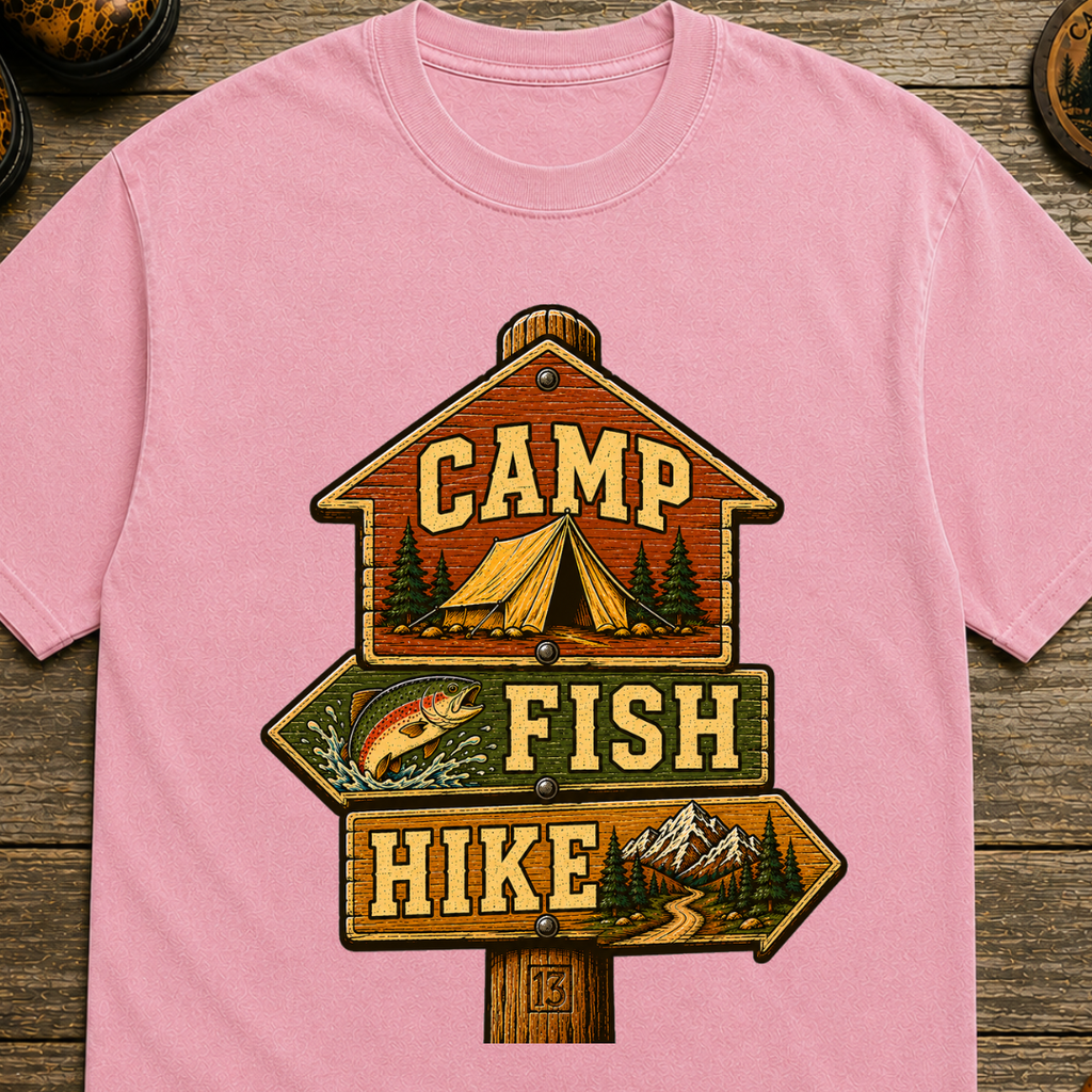 Camp Fish Hike T-Shirt