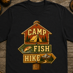 Camp Fish Hike T-Shirt