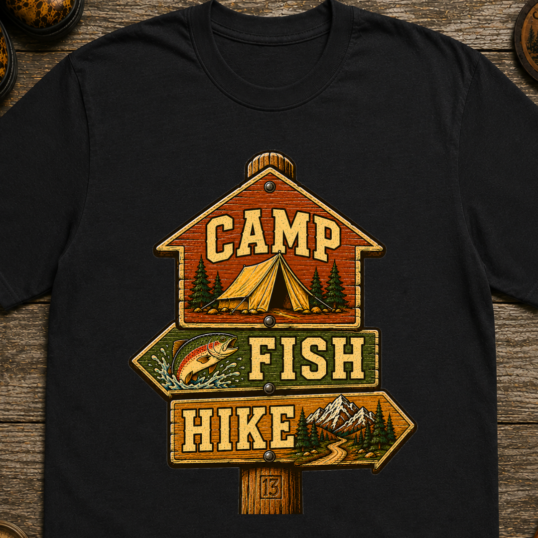 Camp Fish Hike T-Shirt
