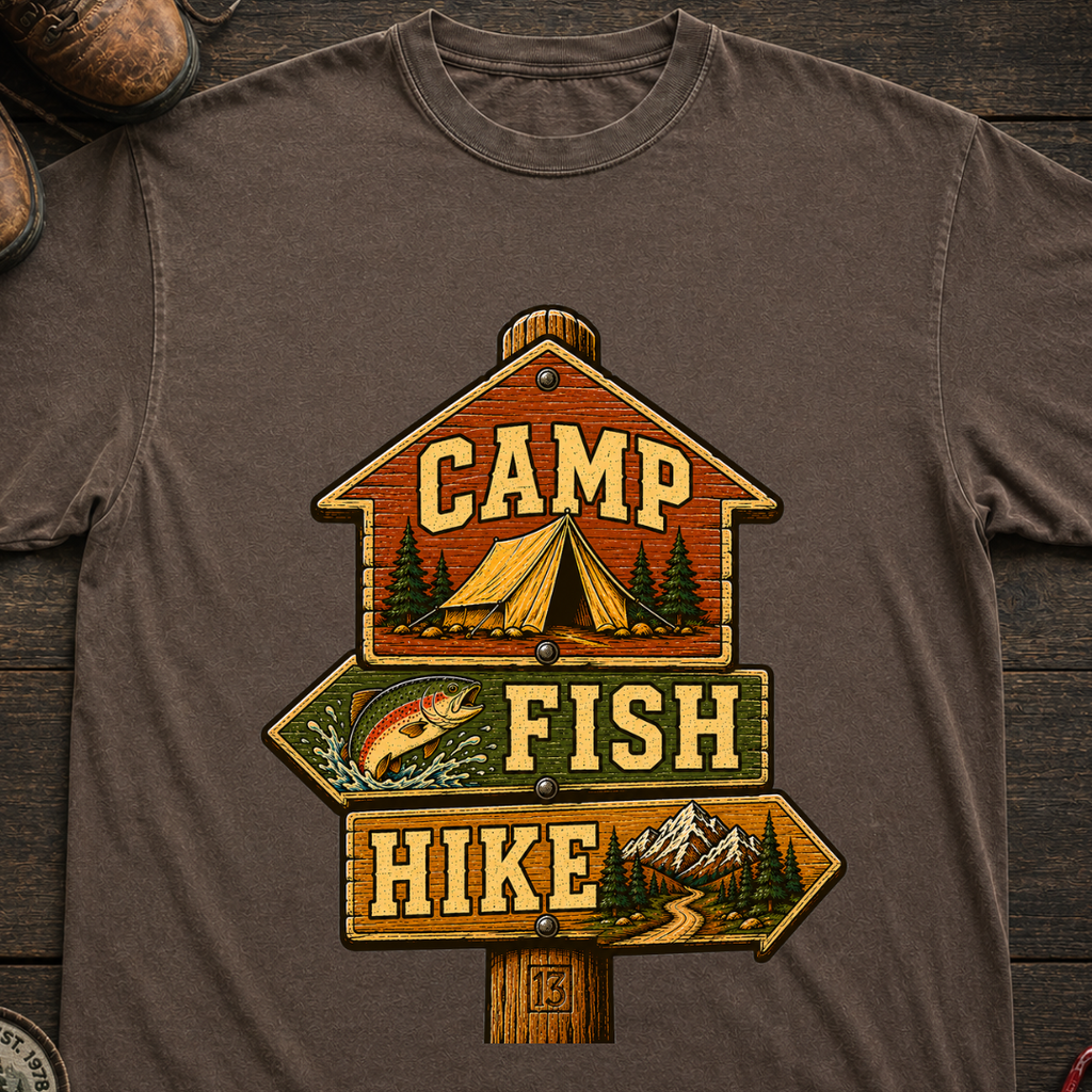 Camp Fish Hike T-Shirt
