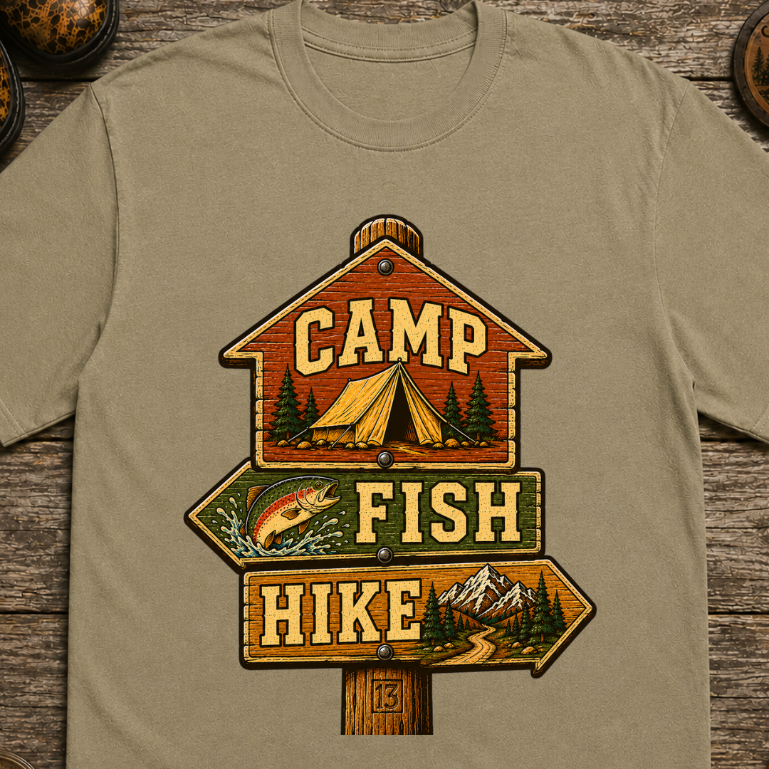 Camp Fish Hike T-Shirt
