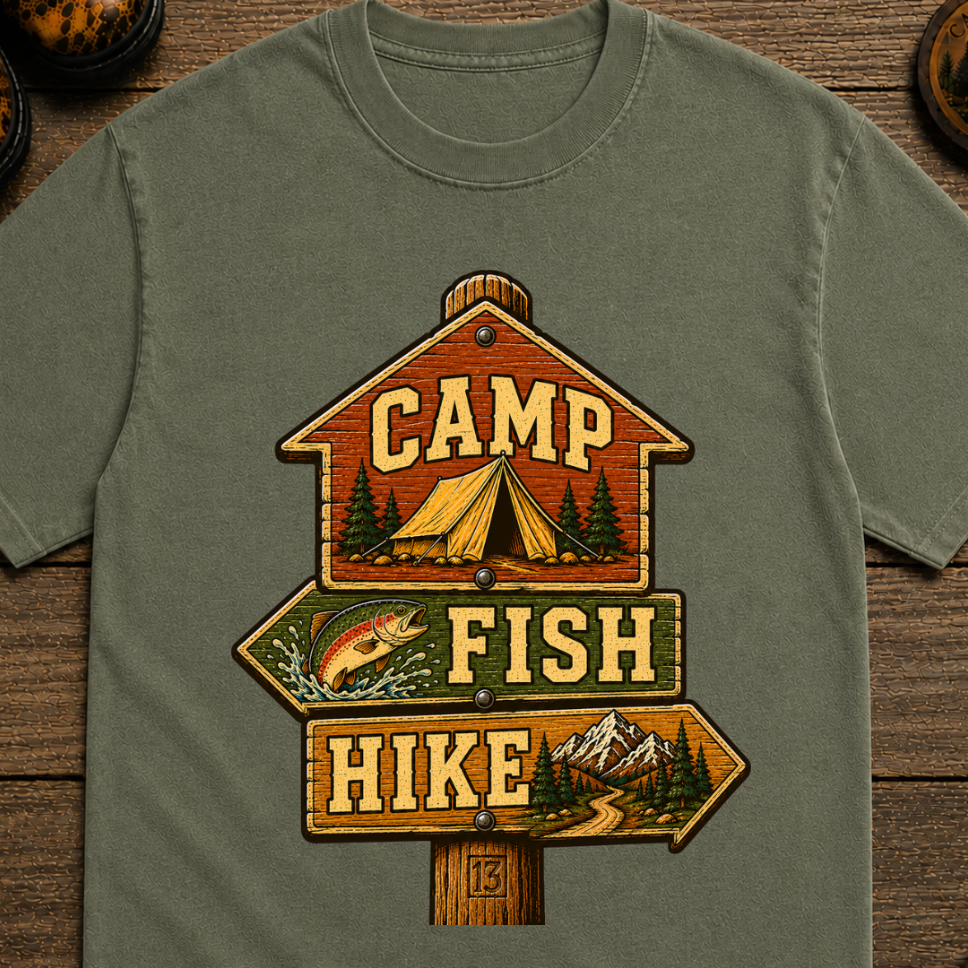 Camp Fish Hike T-Shirt