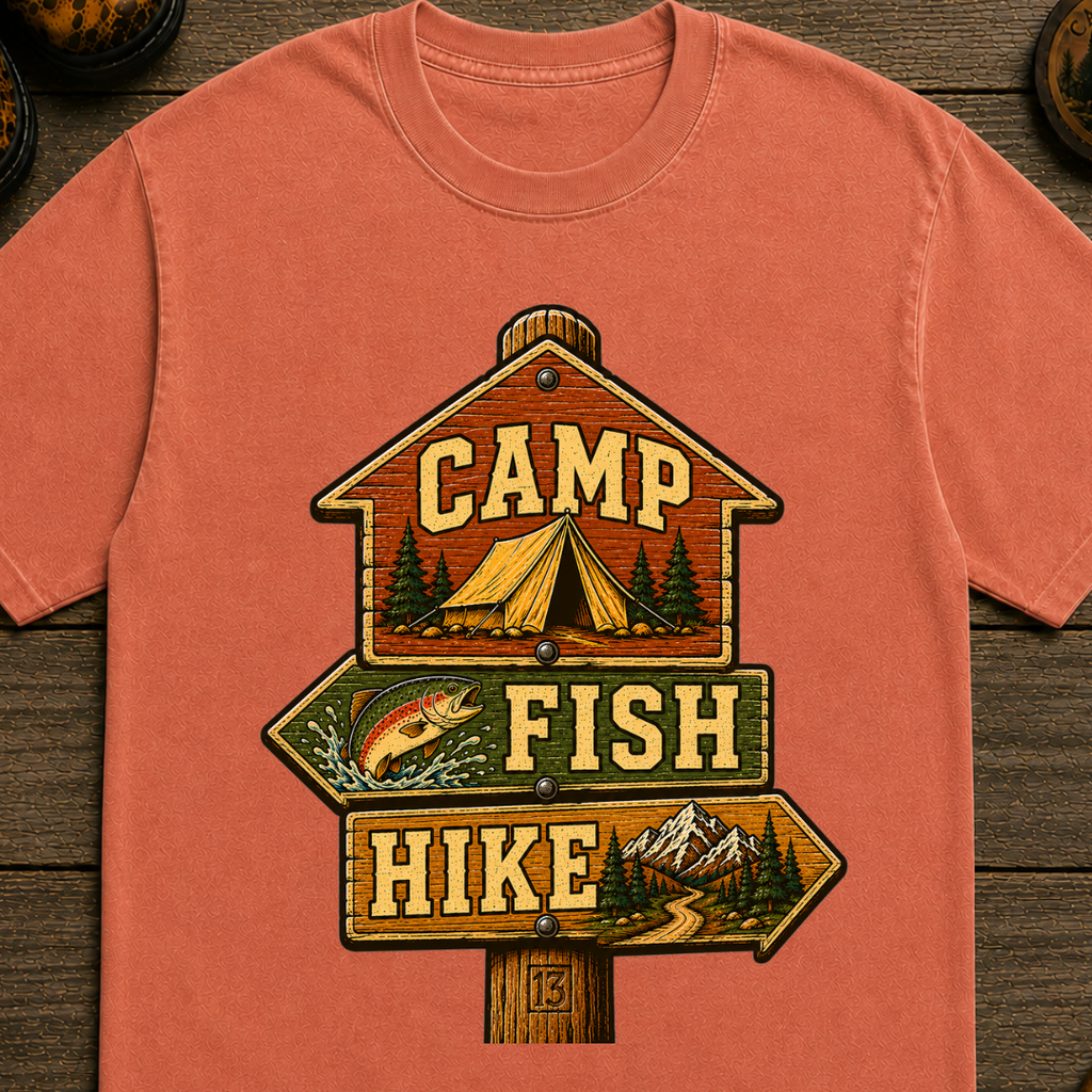 Camp Fish Hike T-Shirt