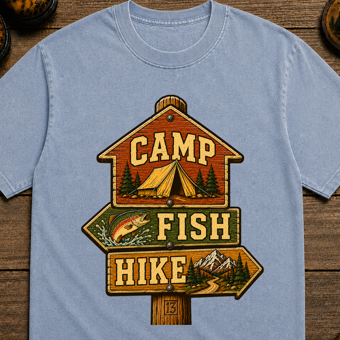 Camp Fish Hike T-Shirt