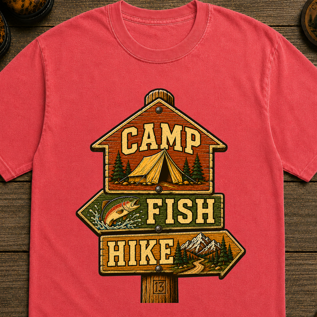 Camp Fish Hike T-Shirt